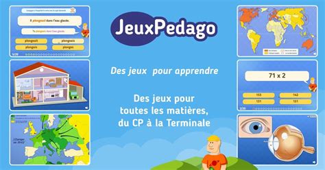 pedajo|jeuxpedago.com jeux CM1 jeux ecole